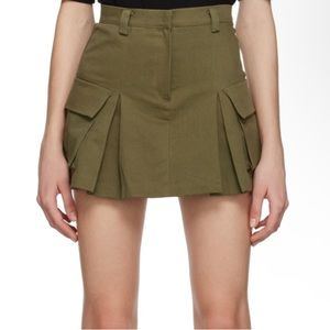 The Frankie Shop - Utility Green Cargo Skirt